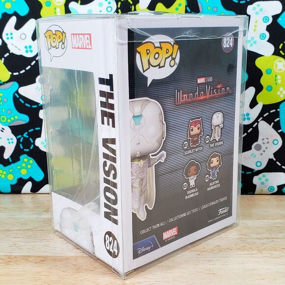 Funko PoP Marvel Wanda Vision The Vision #824 2021 Vinyl Figure + Protector New - Picture 5 of 8